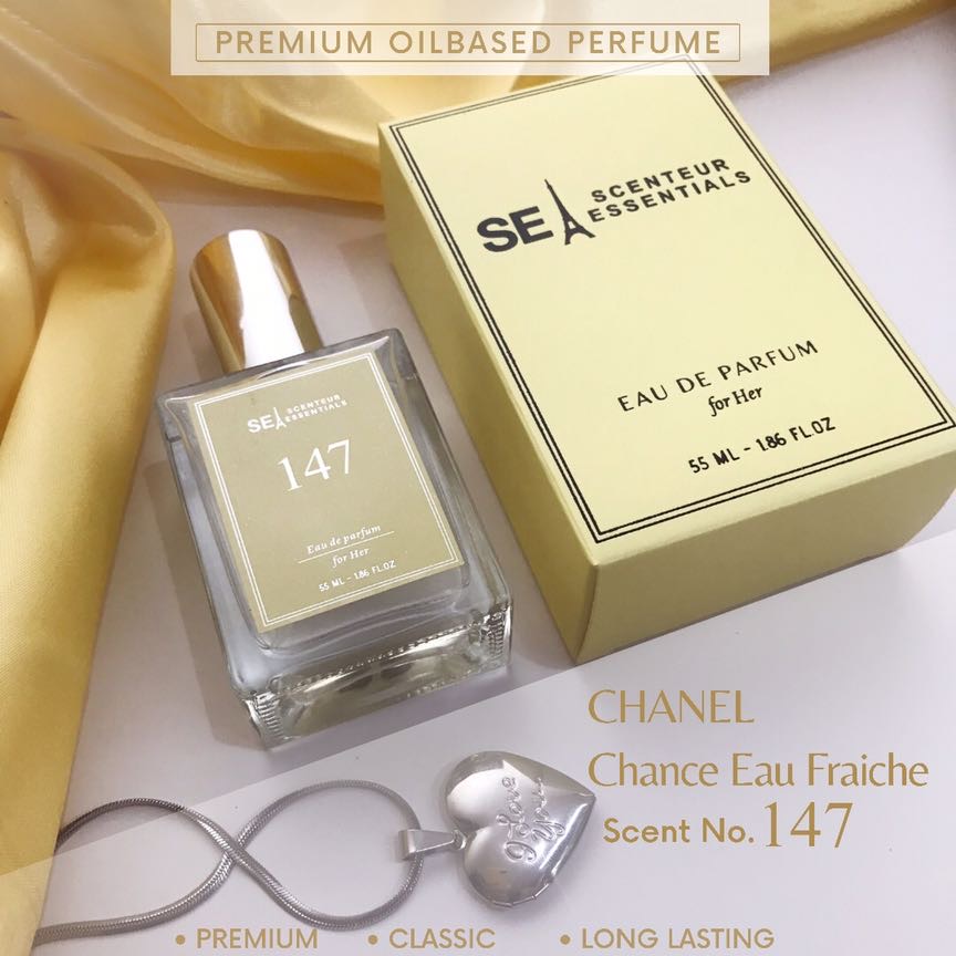 Scent 147 Chanel Chance Eau Fraiche 55ML Premium Oil based Perfume for  Women SCENTEUR ESSENTIALS