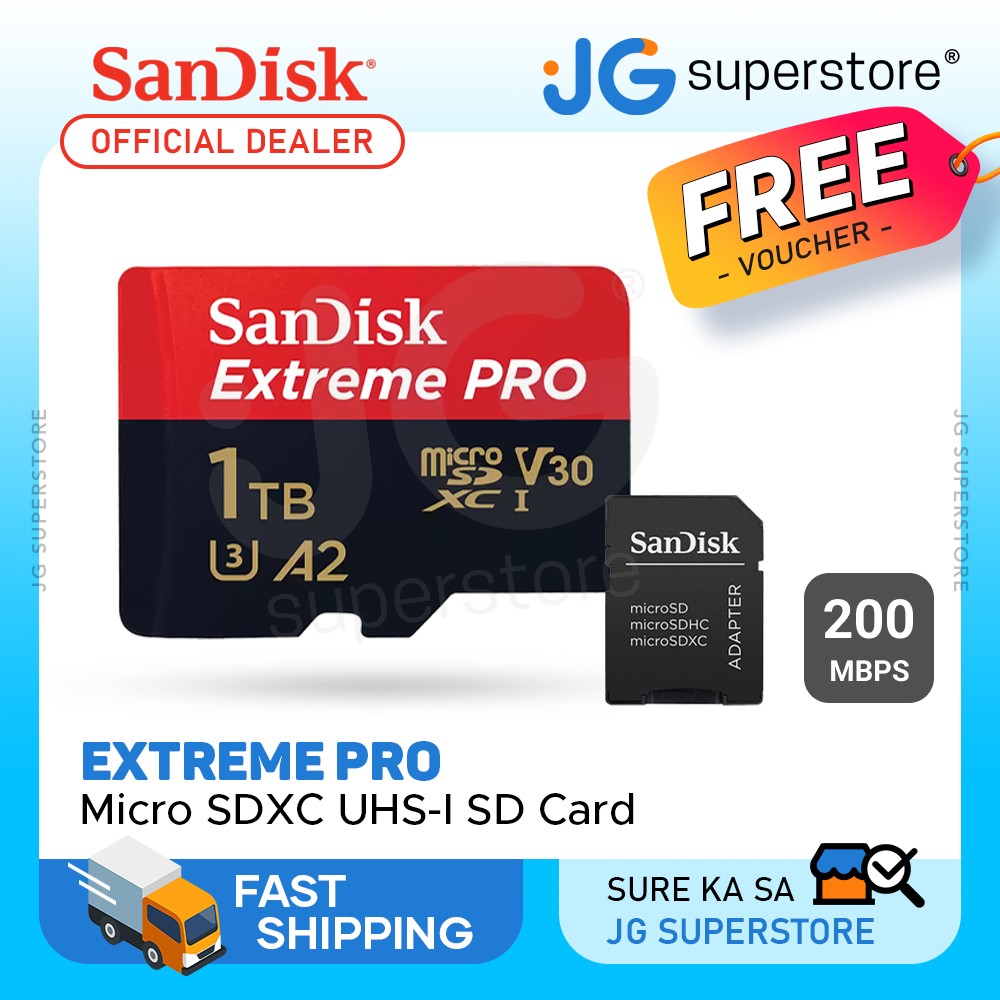 1TB Micro SanDisk Extreme Pro SDXC Memory Card (SDSQXCD-1T00-GN6MA)