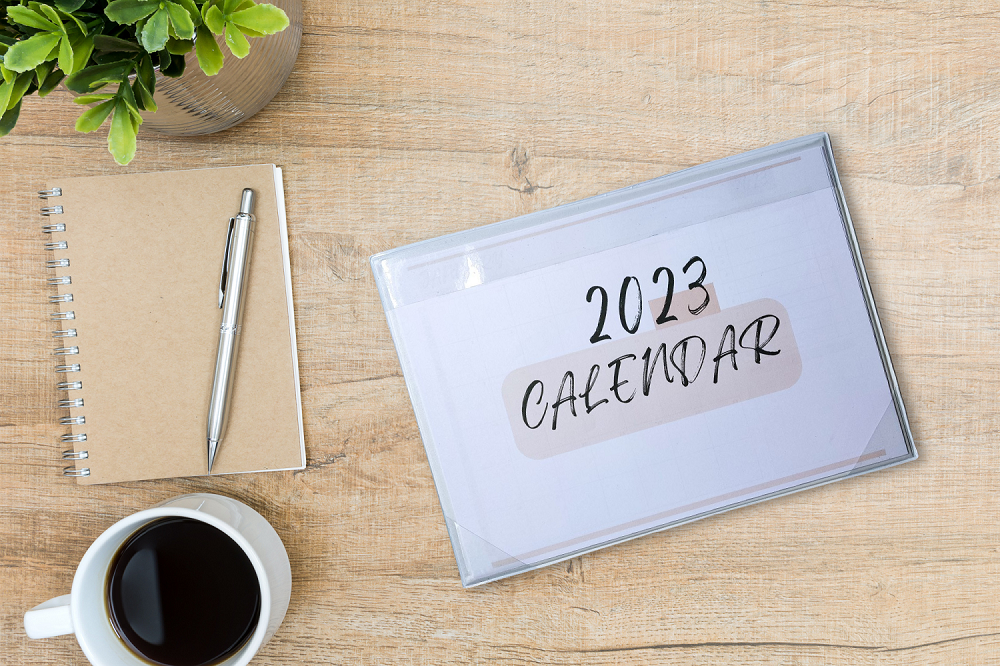 Desk/Table Planner Calendar 2023 (Monthly) A4 Size 8.3X11.7 inches