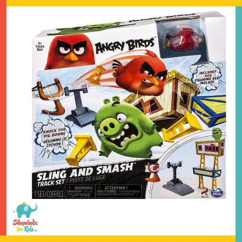 angry birds sling and smash track set