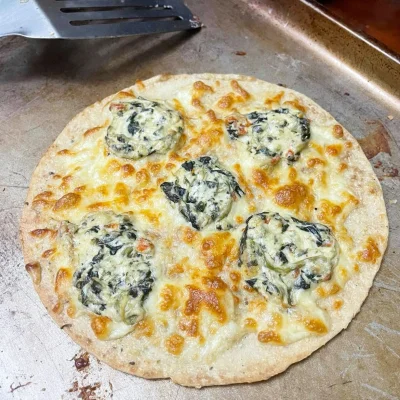 Vegetarian Low Carb Pizza by Sugarfree Zone PH | sugar free Diabetic Keto Low Carb | onion, garlic, basil, mushrooms, spinach