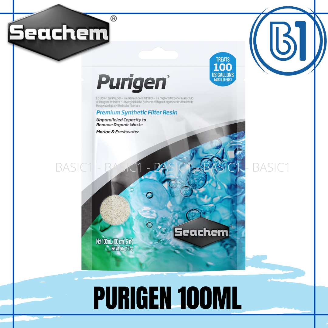 Seachem Purigen ( Highest organic removal capacity ) 100ml Bagged, 250ml,  500ml