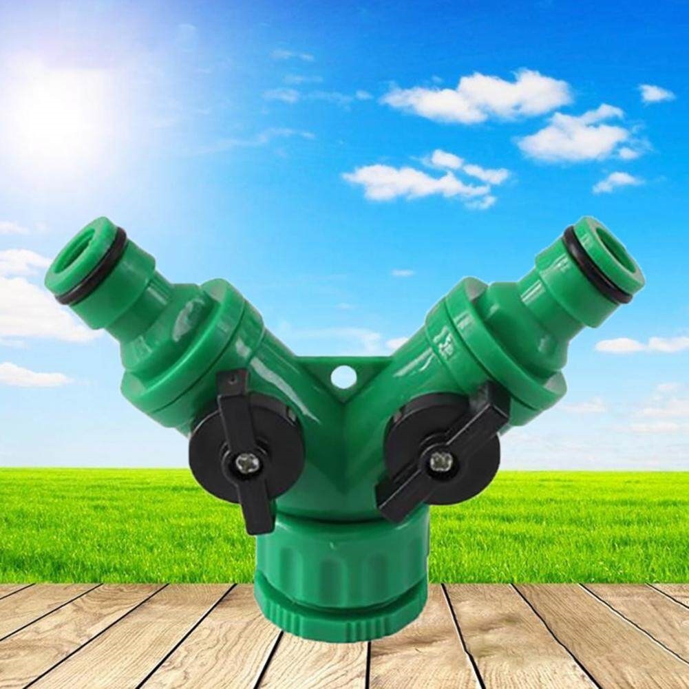2 Way Hose Splitter, Y Connectors Dual Outlet Hose Adapter Garden Tap