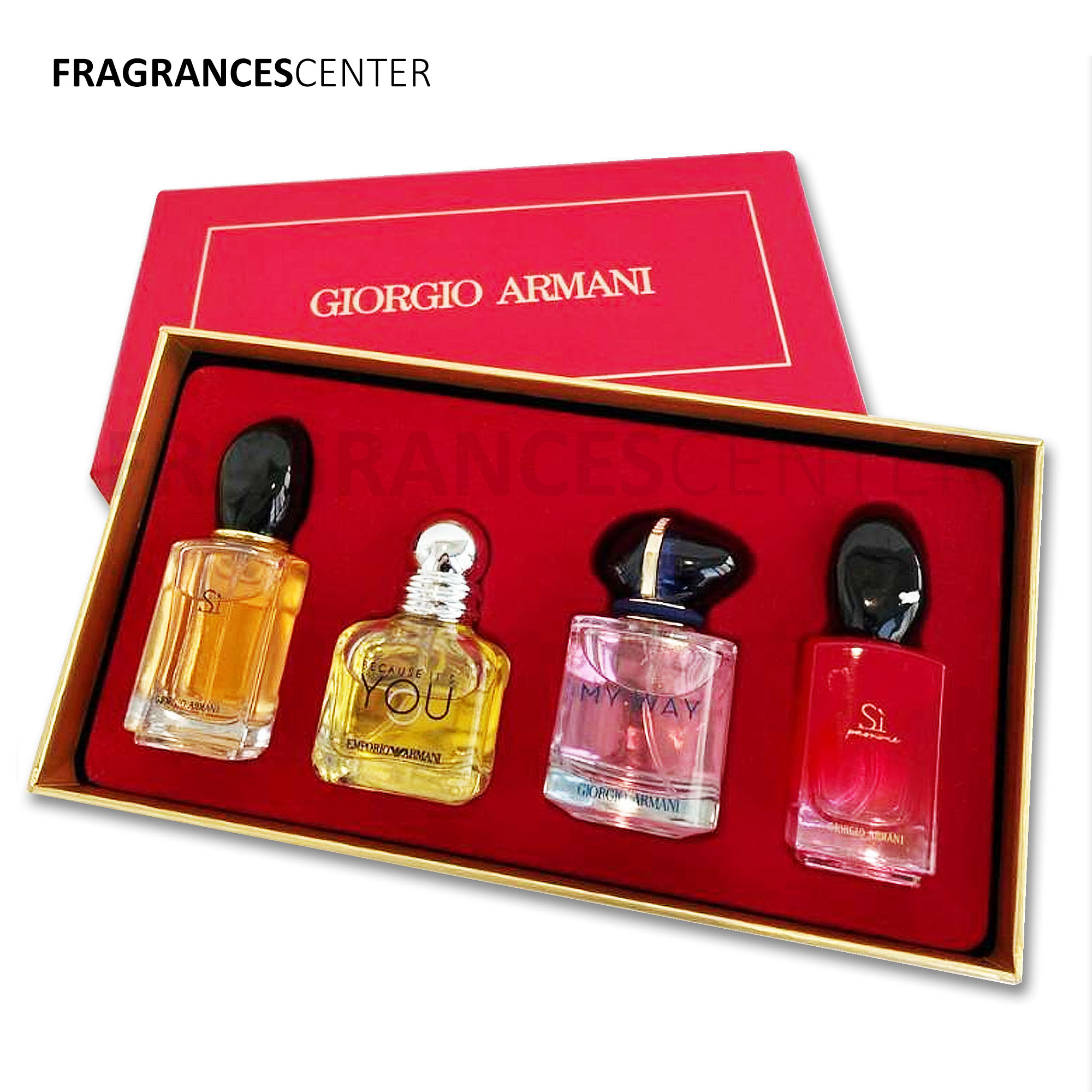 Giorgio Armani Fragrance Collection for Her Miniature Travel Set 4x 25ml |  Lazada PH