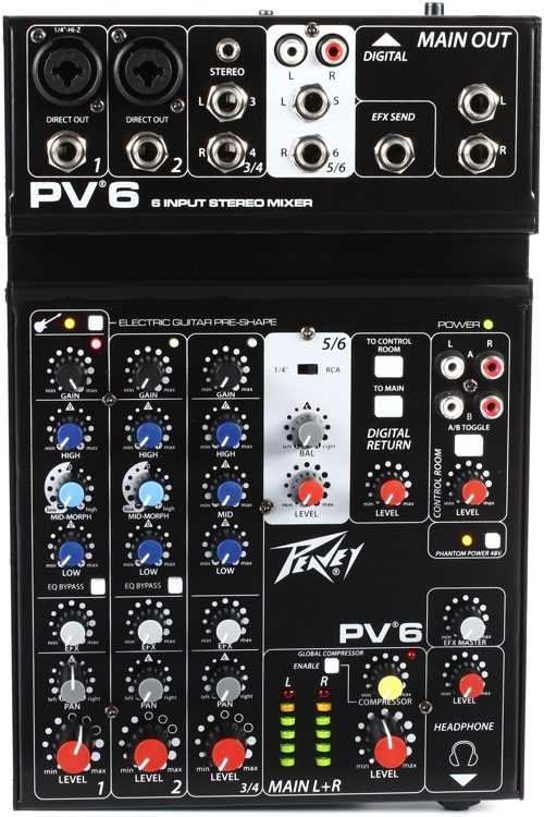 Peavey PV 6 v2 Mixer with USB Lazada PH
