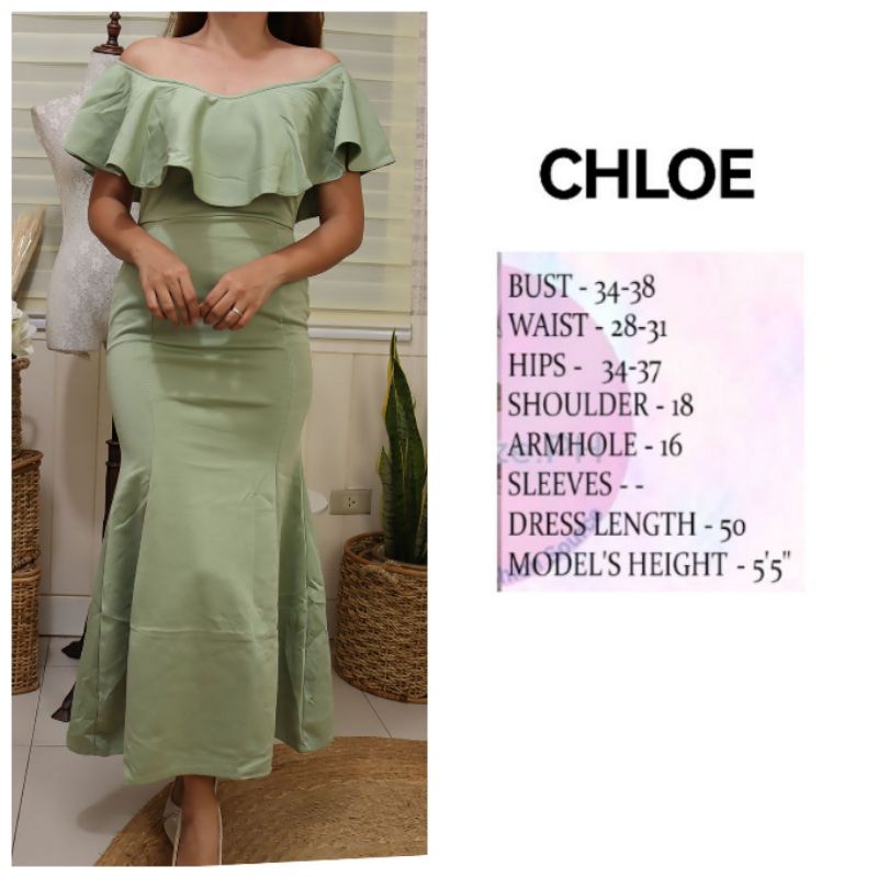 PRE ORDER SHADES OF GREEN/ SAGE GREEN LONG ANKLELENGTH FORMAL DRESSES