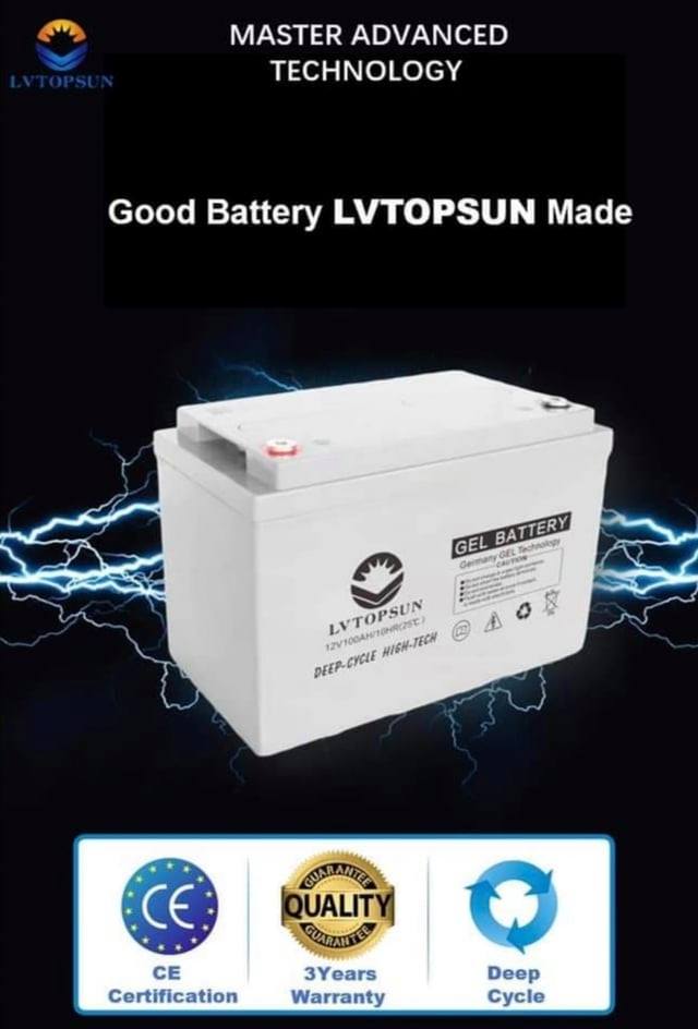 LVTOPSUN Gel type Battery 55AH Lazada PH