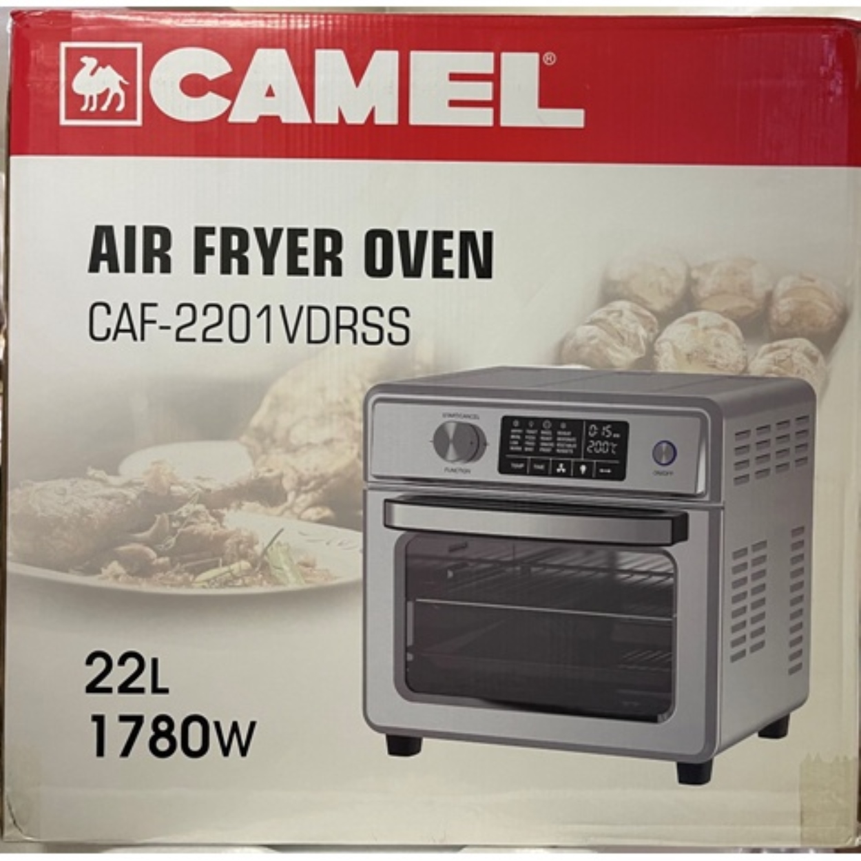 Camel Air Fryer Oven 22 liters CAF2201VDRSS Digital with Stainless