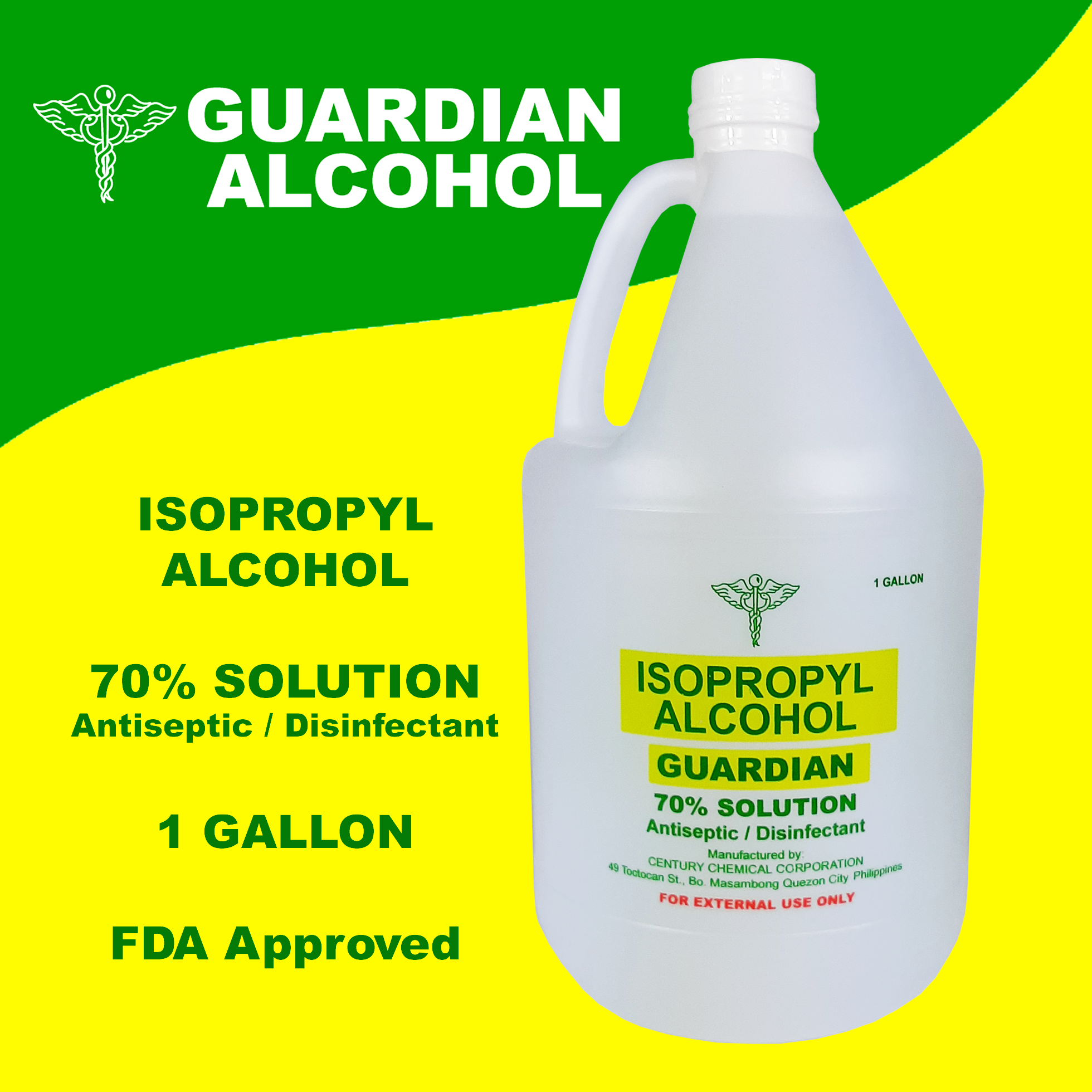 Guardian Isopropyl Alcohol 1 Gallon 70 Solution Authentic Lazada Ph 7729