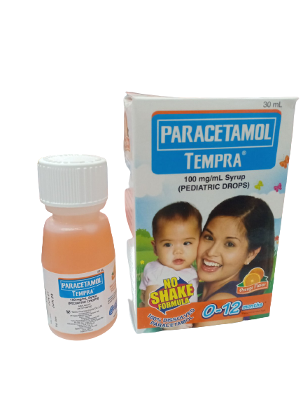 Tempra drops 100mg/30ml syrup 0-12 months | Lazada PH