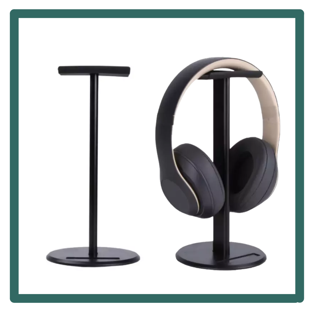 Round Metal Headphone Bracket Rack Headphone Stand Headset Holder Rack ...