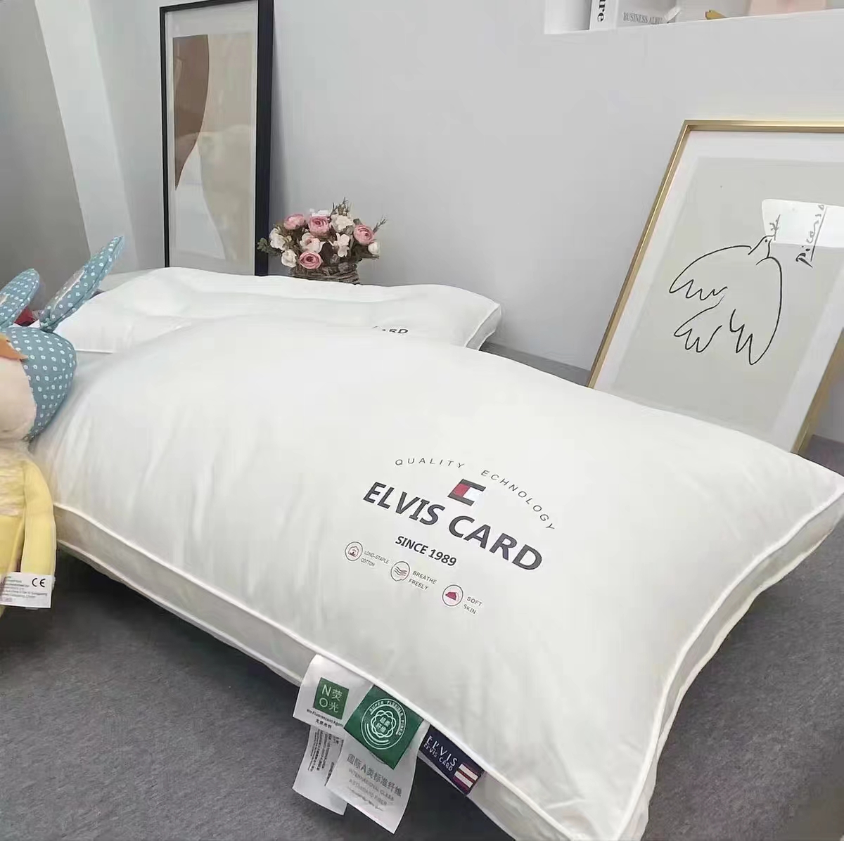 MRK Hotel Memory Pillow For Adult Sleeping Home Sleep Quality Bed Pillows HighQuality White