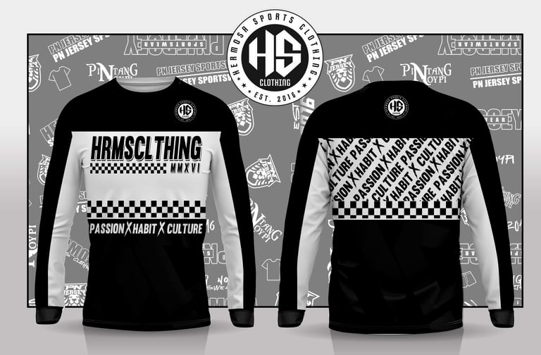 PN JERSEY SPORTSWEAR; HRMSCLTHING RIDER LONG SLEEVE FOR BOYS AND GIRLS