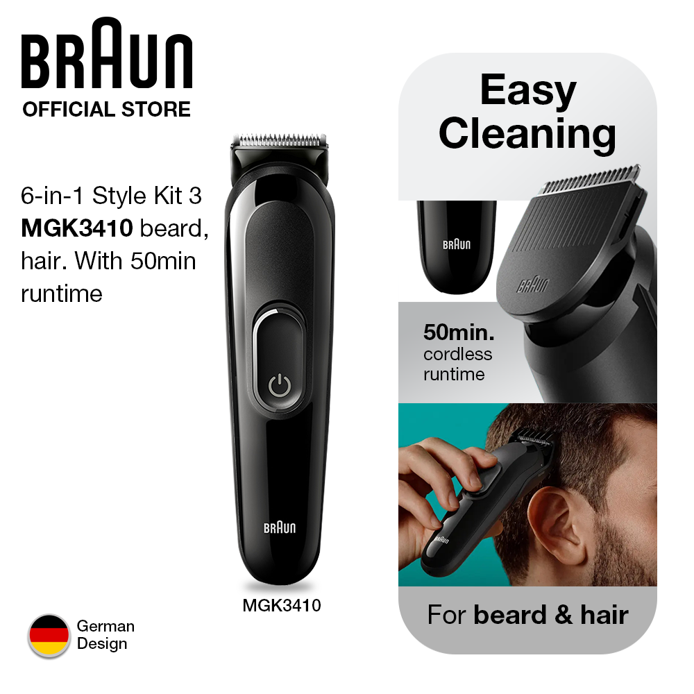 Braun MGK3410 Multifunction Body Groomer, Black