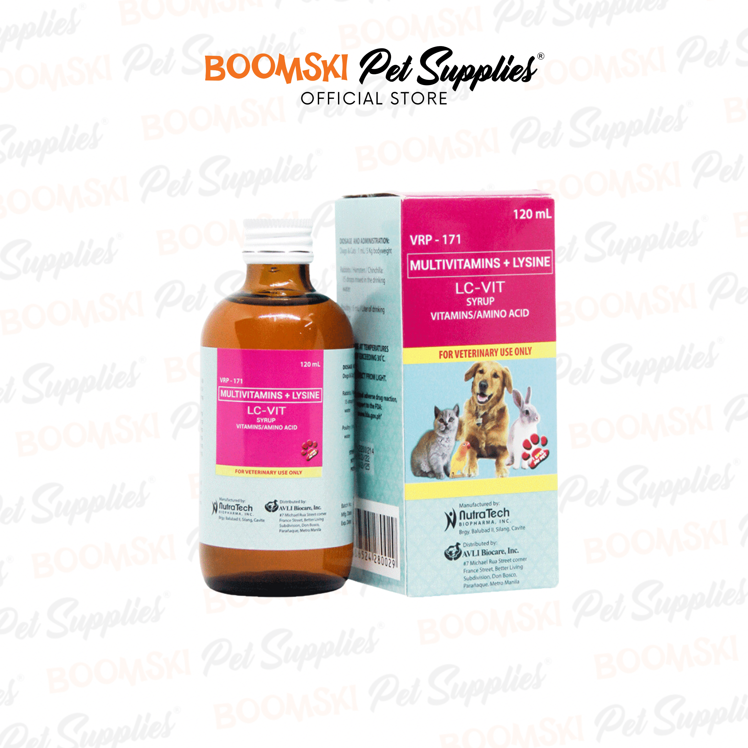 LCVIT Multivitamins Syrup for Dogs, Cats and Small Pets (Multivitamins