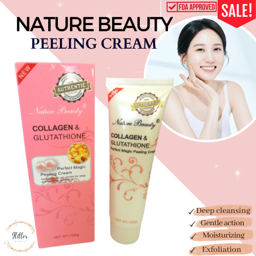 nature beauty collagen and glutathione peeling cream fake Nature Beauty Collagen and Glutathione Peeling Cream 100g 100 grams each  Perfect Magic - Original Glutathione with Aloe Vera Peeling Cream 100g  Melasma / Wrinkles / Skin Dark Spot Instant Whitening