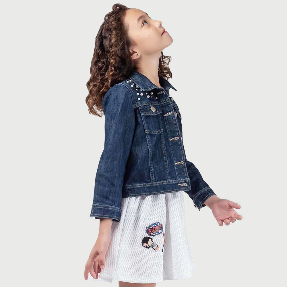 denim jacket leopard