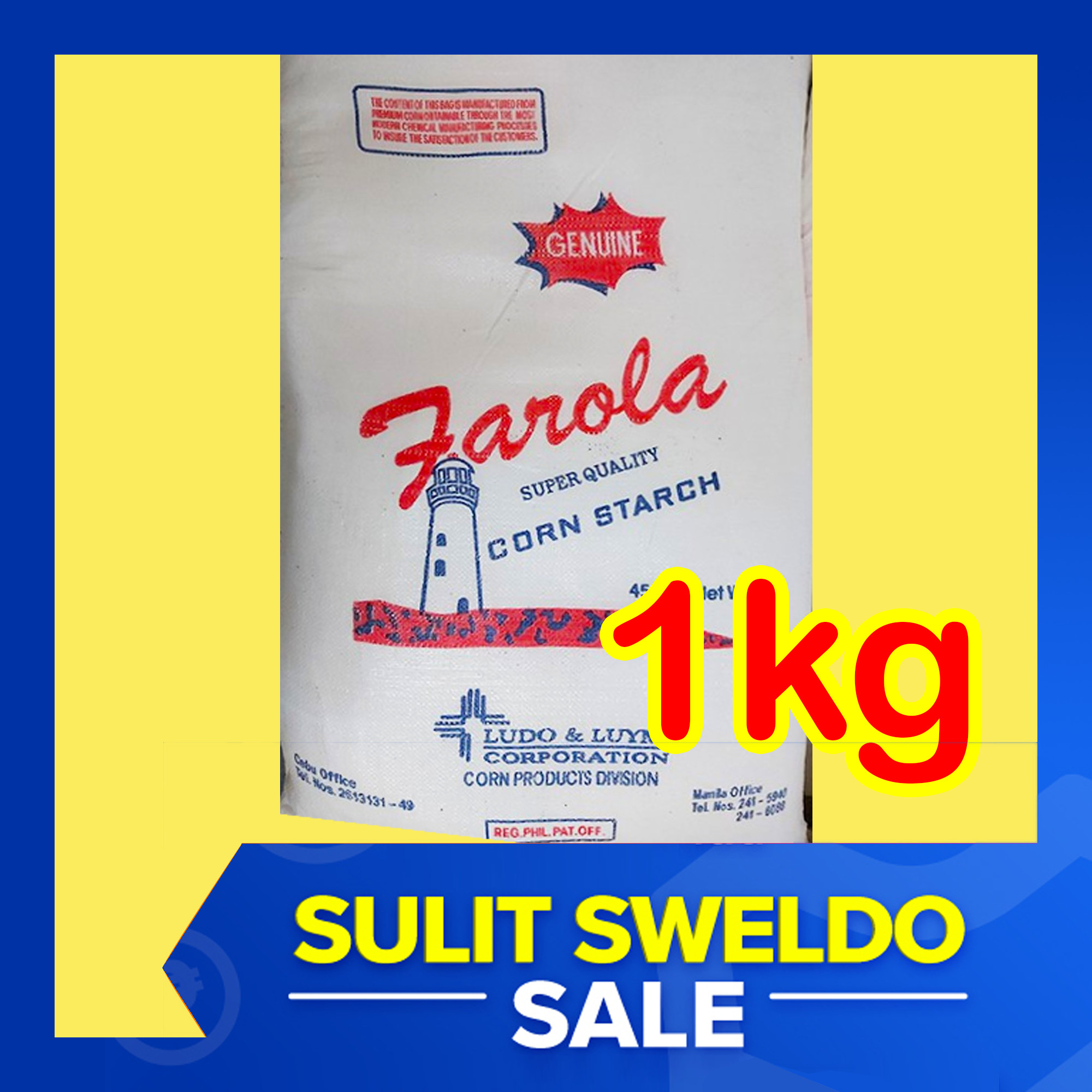 1kg Farola CORNSTARCH Powder for Baking Corn Starch Powder xf Baking