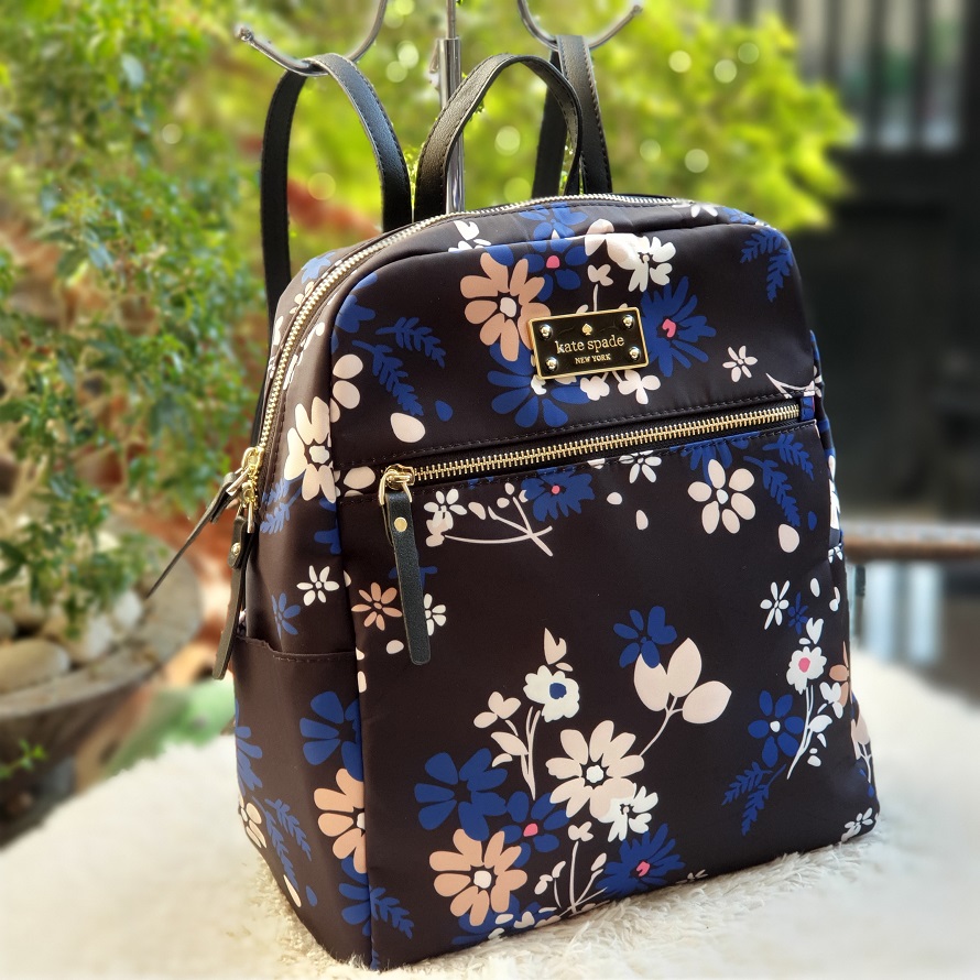 kate spade navy blue backpack