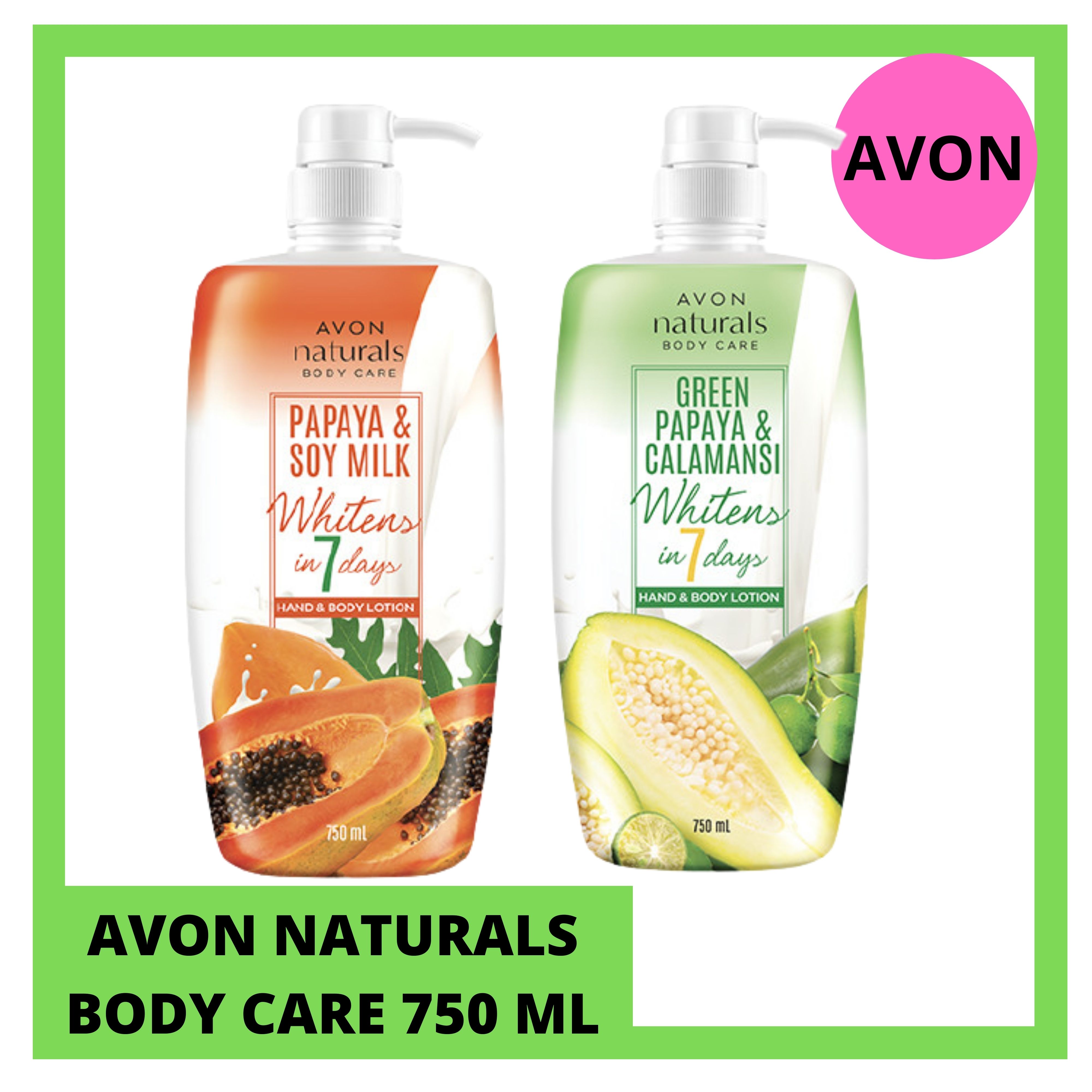 Avon Naturals Whitening Hand And Body Lotion 750ml Green Papaya