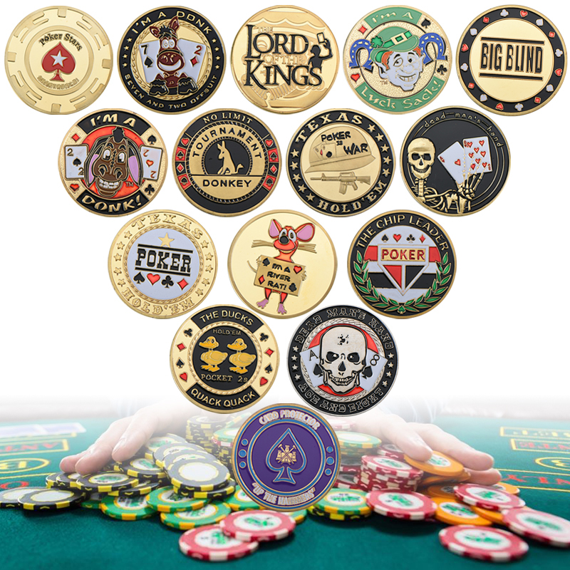 Poker Card Guard Token Entertaining "I'm A Donk" Good Luck Collectible Coin 