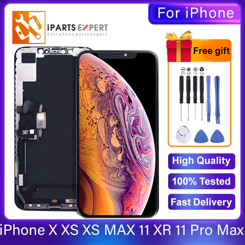 IPARTSEXPERT AMOLED For iPhone X XS XS MAX 11 XR 11 Pro Max LCD Touch