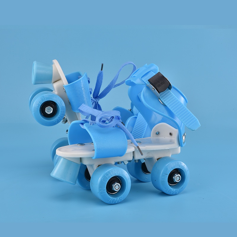 Kids' Quad Roller Skates 4 Wheels Adjustable with Stopping Wheel skate