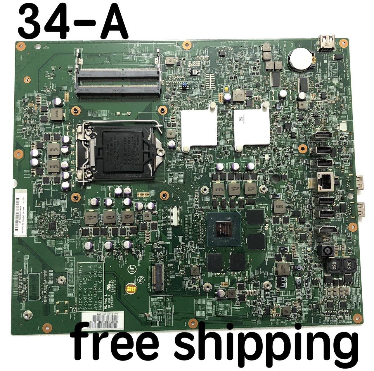 For HP 34-A AIO Motherboard 810716-602 810716-02 14105-1 348,03 R 05 ...