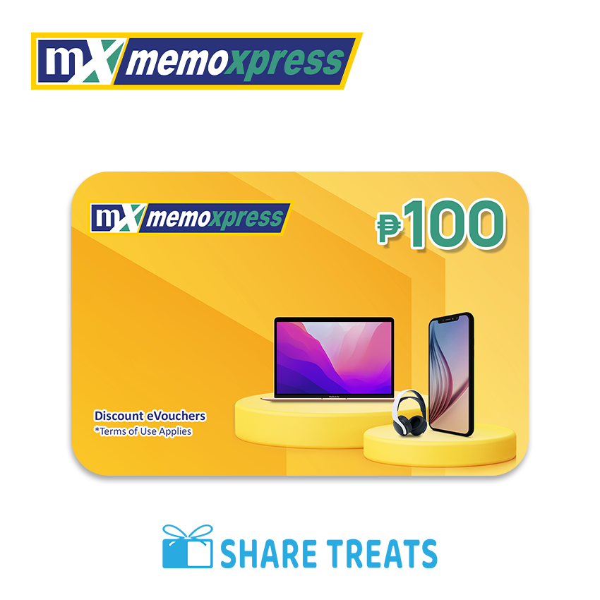 memoxpress P100 Worth Voucher (SMS eVoucher) Lazada PH