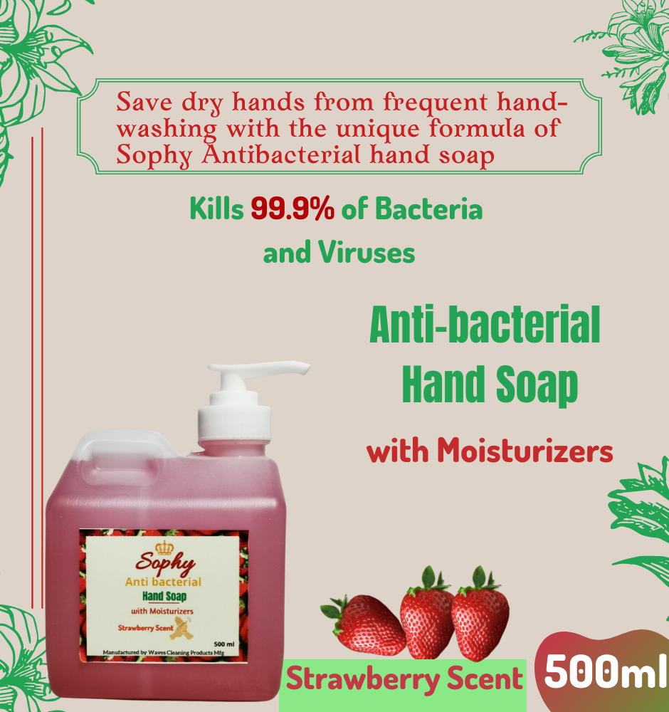 Sophy Anti Bacterial Liquid Hand Soap With Moisturizer Gallon 1000ml