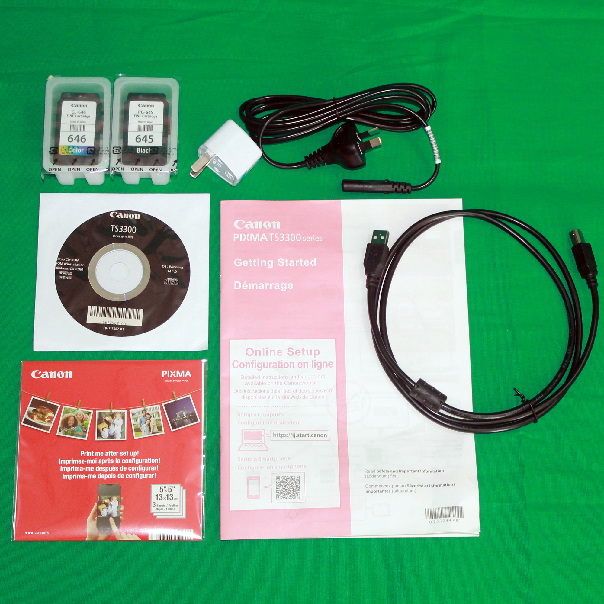 canon ts3300 usb cable