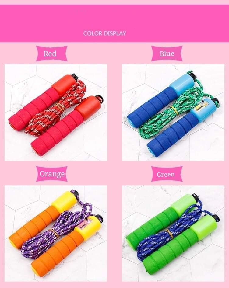 Luckin Mall Adjustable Counting Skipping Rope Automatic Count Jump Rope ...