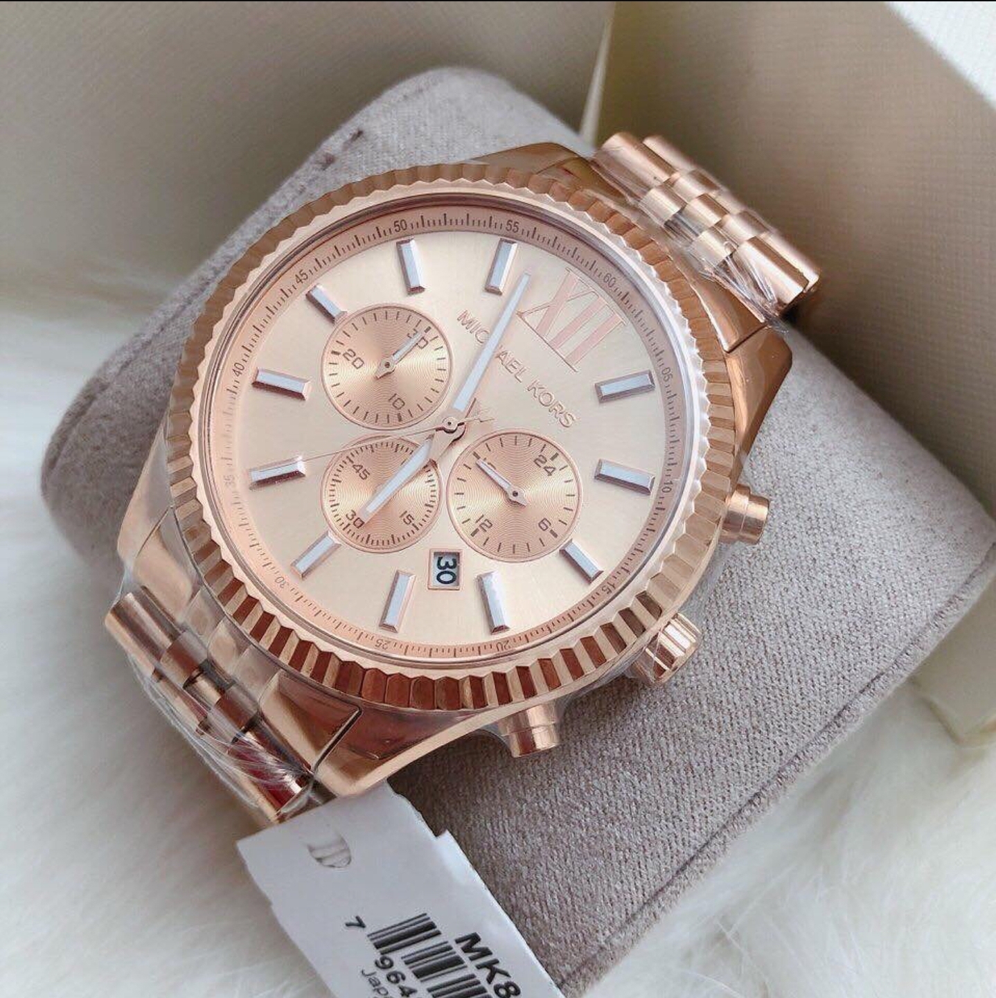 Michael Kors MK8319 Lexington Rose Gold Chronograph Watch