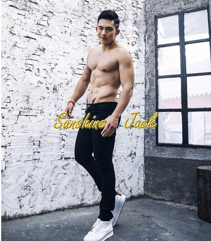 Men Cotton Black Long Pants Casual Male 