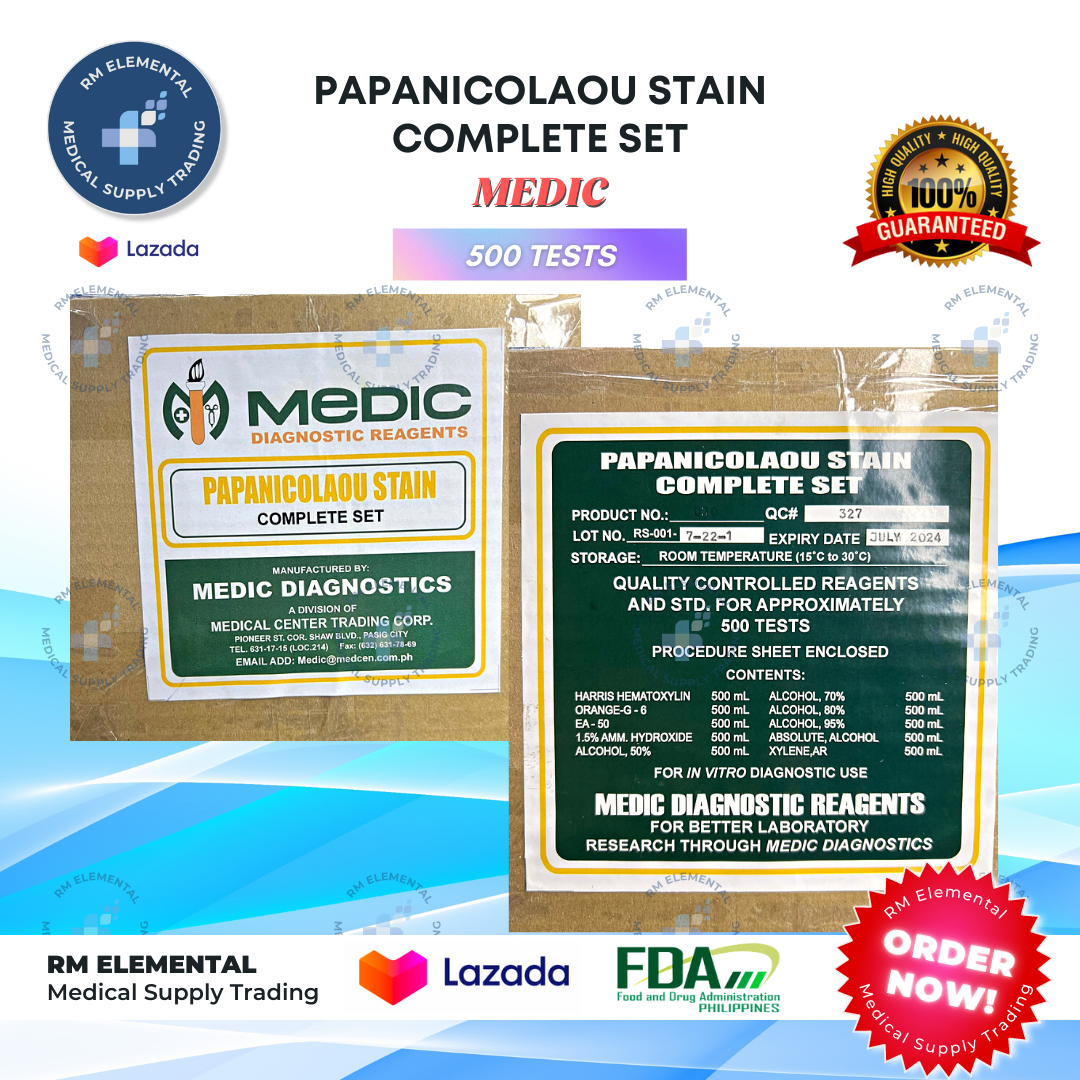 PAPANICOLAOU STAIN COMPLETE SET (MEDIC)