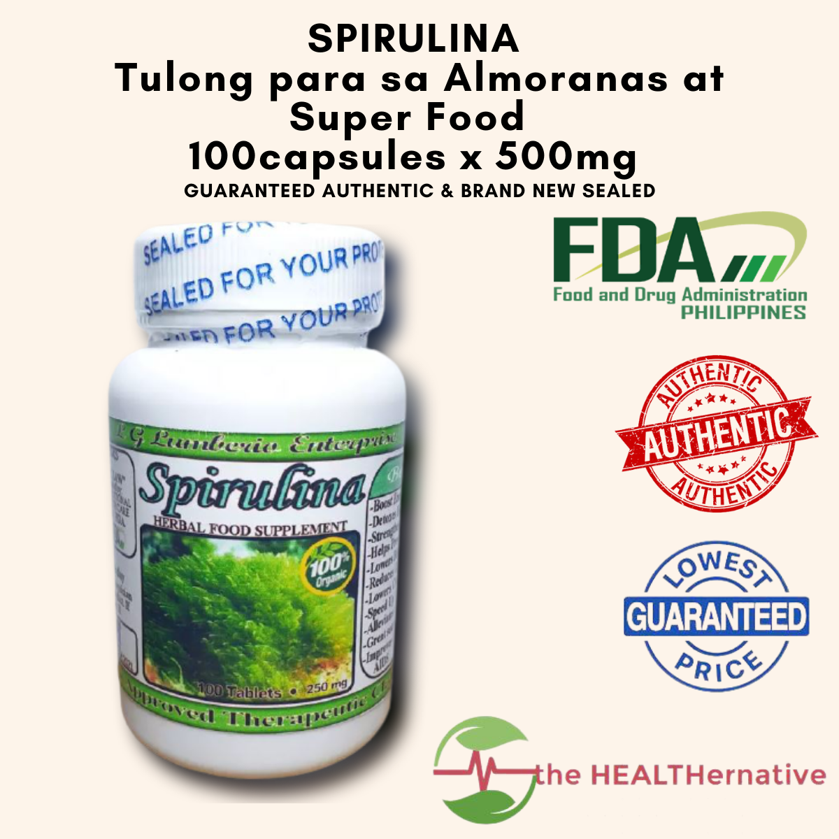 Spirulina - Improves Blood Lipids - Suppresses Oxidation - Reduces ...