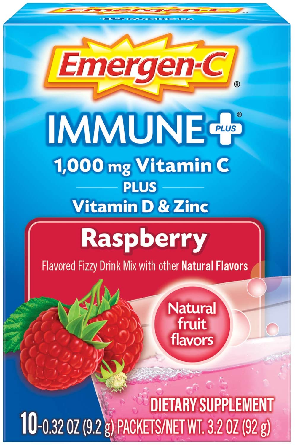 Emergen C Immune 1000mg Vitamin C Powder With Vitamin D Zinc Antioxidants And Electrolytes For Immunity Immune Support Dietary Supplement Raspberry Flavor 10 Count Lazada Ph