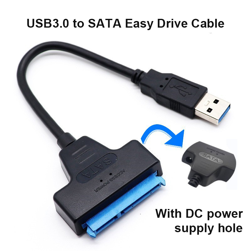 SATA USB3.0 Adapter Cable Converter 22 pin For 2.5 inch HDD SSD Hard ...