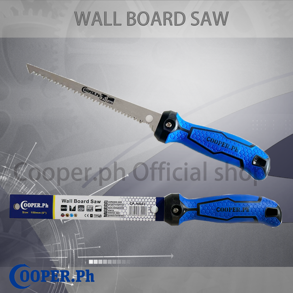 Cooper.ph Wall Board Saw 6 Inch Wallboard Saw Jab Saw Panel Saw Hand