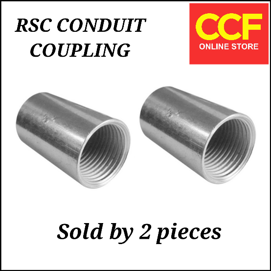 RSC Conduit Coupling Copling Steel 1/2" ( Sold per 2 piece ) Lazada PH