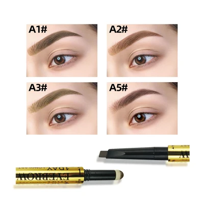 【Fillurb】LOOKME Double-Headed Three-Function Eyebrow Powder Eyebrow Brush Eyebrow Pencil Natural Long-Lasting Waterproof Sweat-Proof No Smudging Eyebrow Pencil Easy To Color Without Makeup