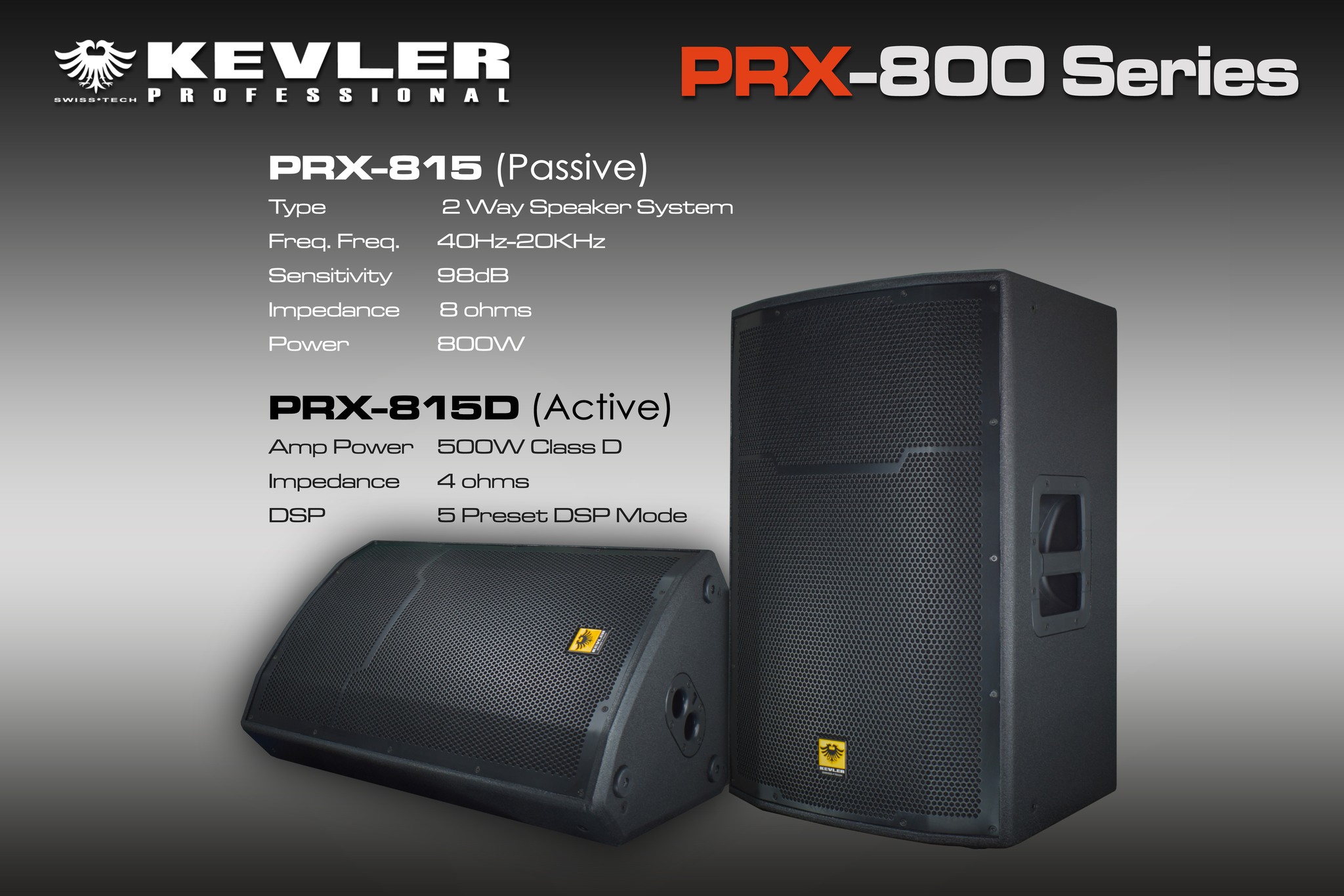Kevler Speaker 800 Watts KEVLER SRX 818SA 18 1000W