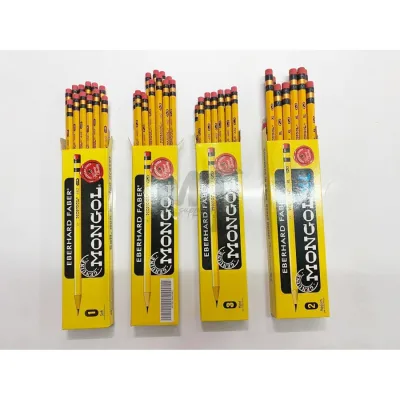 hot 12 PCS. ORIGINAL Mongol Pencil No. 1 No. 2 No. 3 Jumbo XL