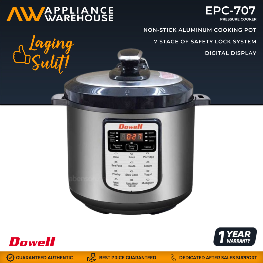Dowell EPC707 6in1 Multi cooker with 12 Cooking Programs Electric
