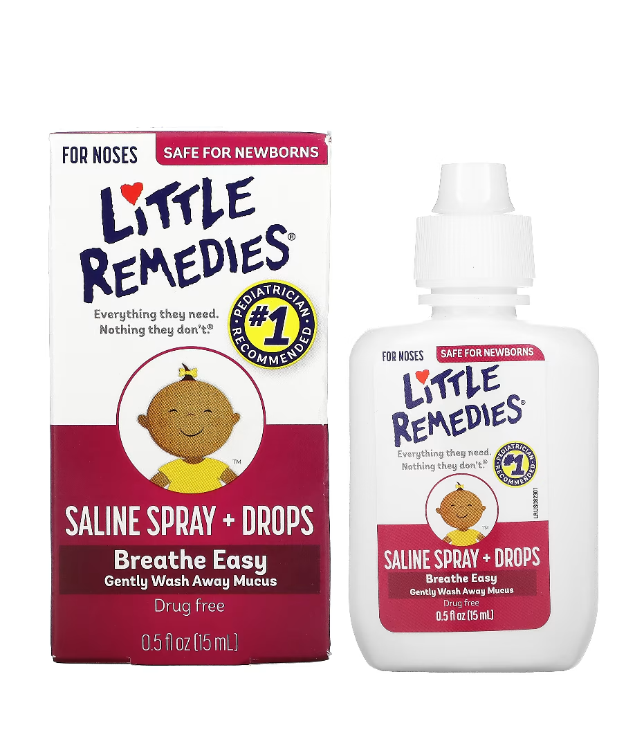 Little Remedies, Saline Spray + Drops, For Noses, 0.5 fl oz (15 ml) Lazada PH