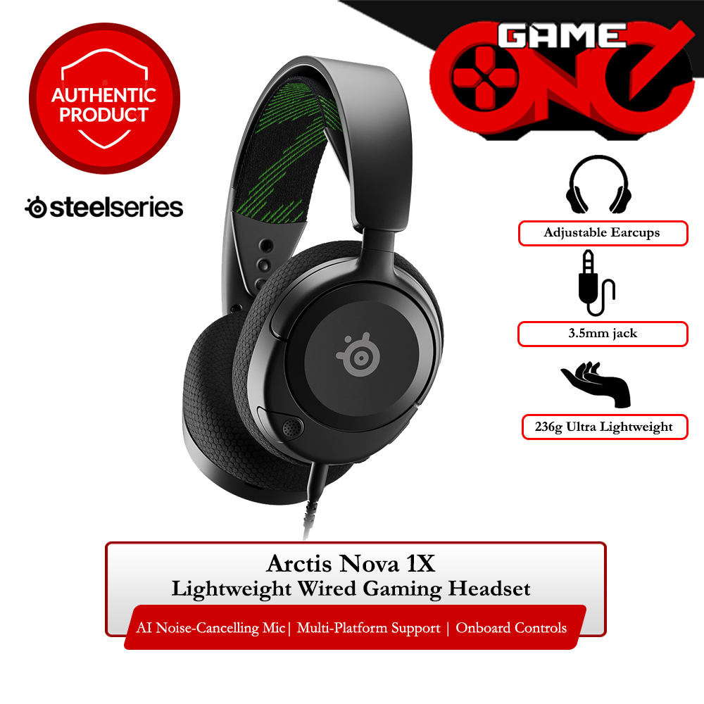 SteelSeries — Arctis Nova 1X Multi-System Gaming Headset for Xbox with  3.5mm Jack — Black