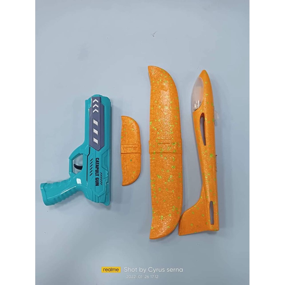 ORIGINAL BYJ Launch Aircraft with Lights Air Battle Flying Airplane Gun