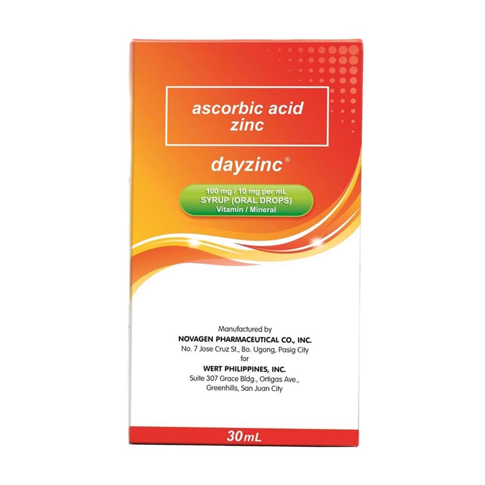 Mobils DAYZINC Ascorbic Acid Zinc Drops 30ml Lazada PH