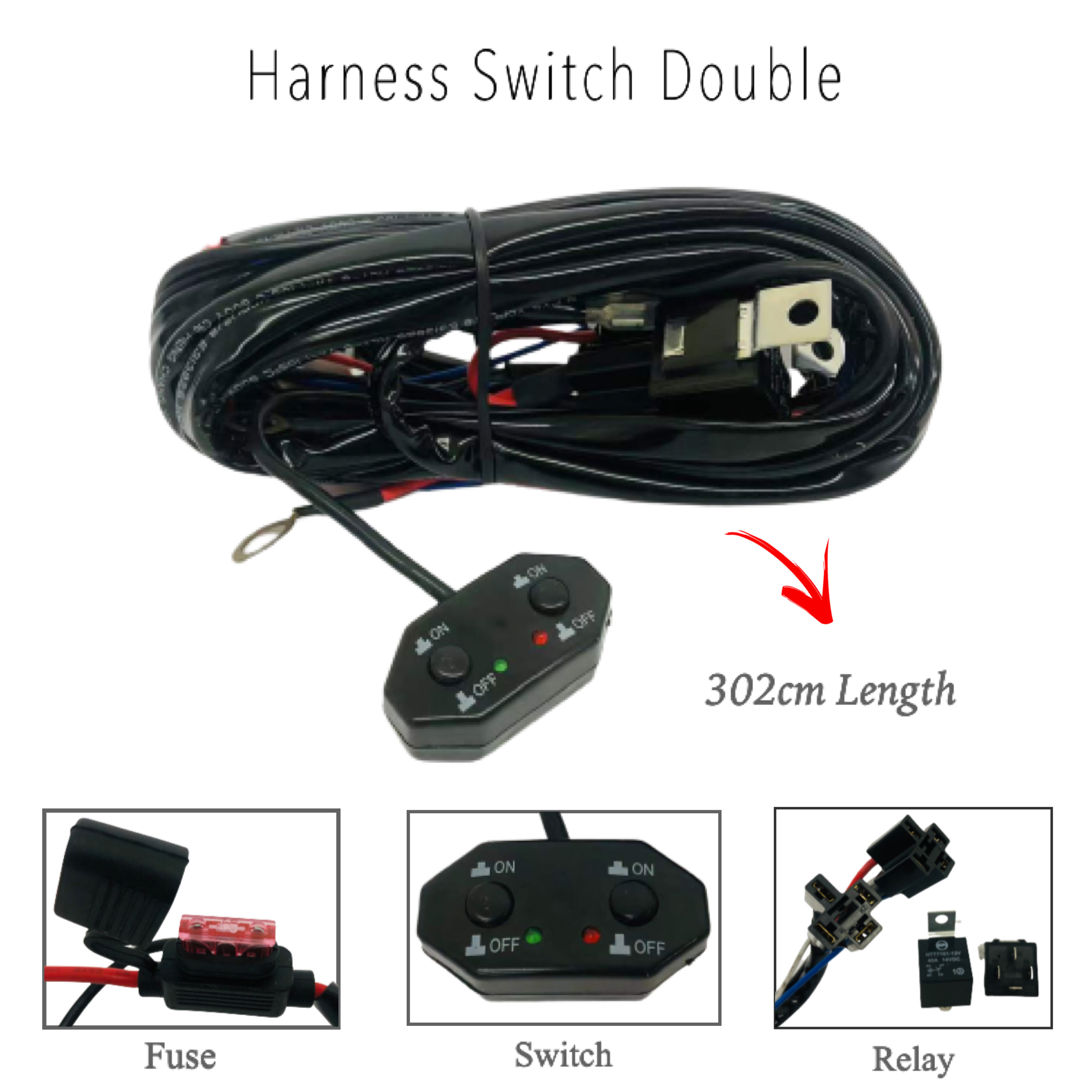 3 Year Warranty CPA Flash Remote Wiring Harness For Led Light Bar With ...