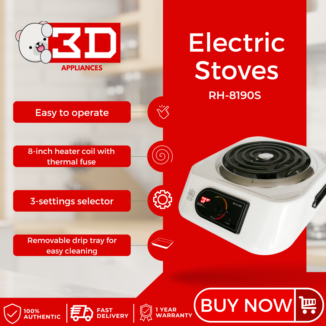 3D RH8190S Portable Electric Stove Single Burner Hot Plate Lazada PH